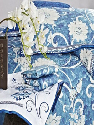 雨蘭家紡“青荷畫(huà)韻”系列床品